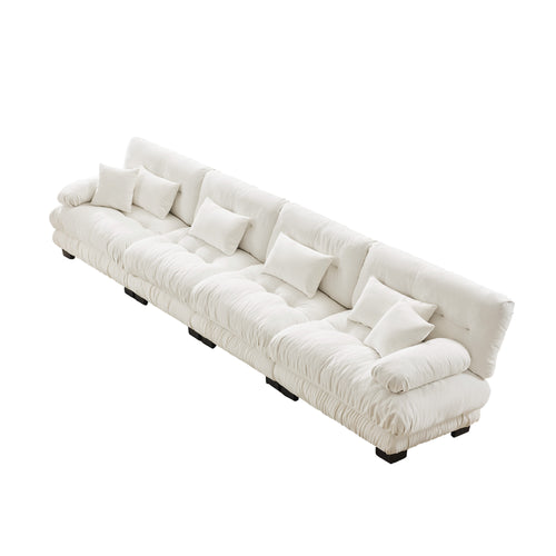 Embrace Cloud Modular ergonomic support Sectional Modular Sofa 4 Seater Sofa| luxnest