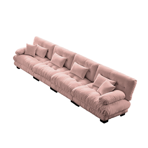 Embrace Cloud Modular ergonomic support Sectional Modular Sofa 4 Seater Sofa| luxnest
