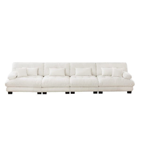 Embrace Cloud Modular ergonomic support Sectional Modular Sofa 4 Seater Sofa| luxnest