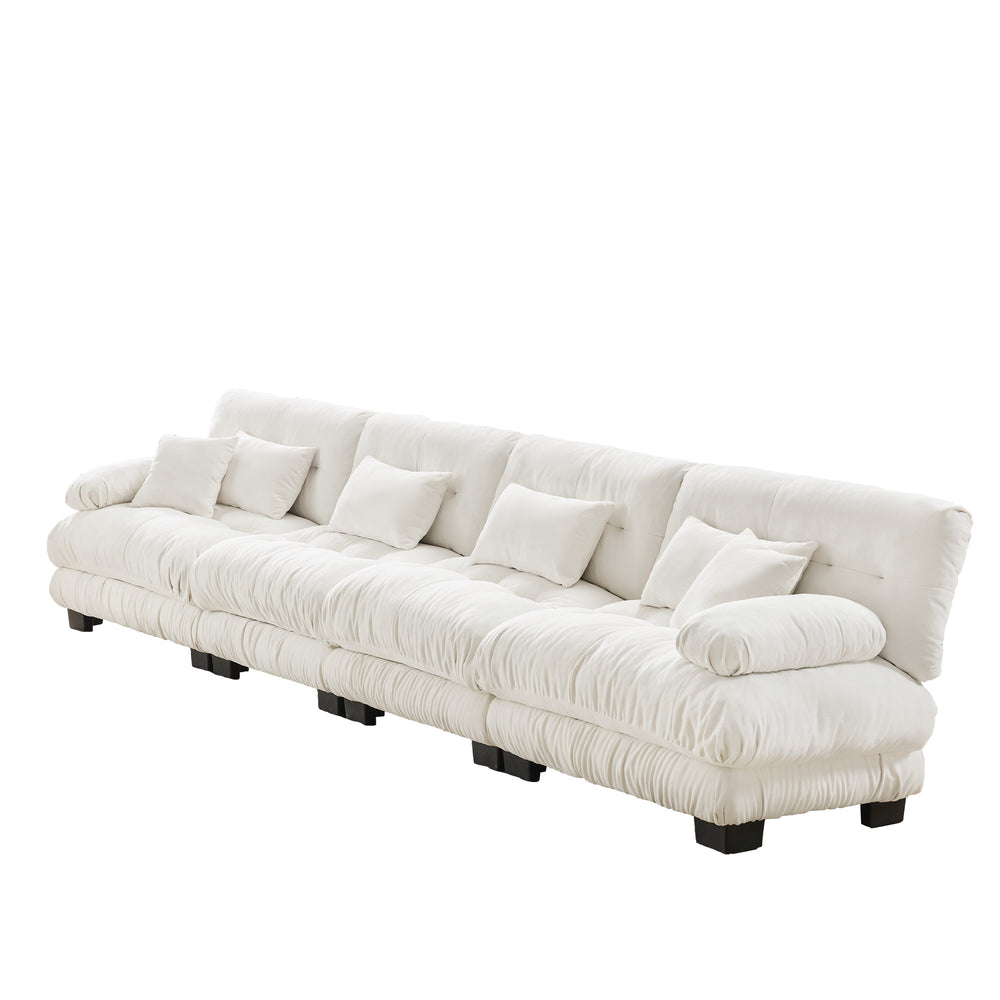 Embrace Cloud Modular ergonomic support Sectional Modular Sofa 4 Seater Sofa| luxnest