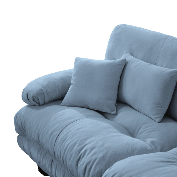 Embrace Cozy Cloud Oversized Comfy U Shape Modular Sofa 3 Seater Sofa with 2 Movable Ottoman | luxnest