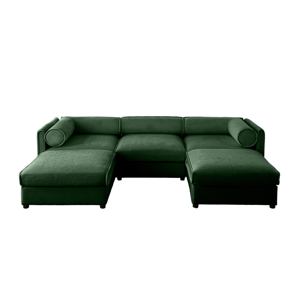 Opus 3-Seater Sofa with 2 Ottomans for Ultimate Flexibility | Luxnest