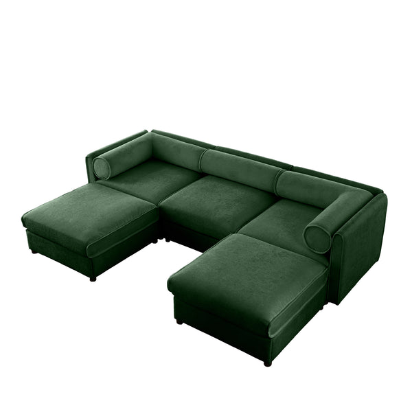 Opus 3-Seater Sofa with 2 Ottomans for Ultimate Flexibility | Luxnest