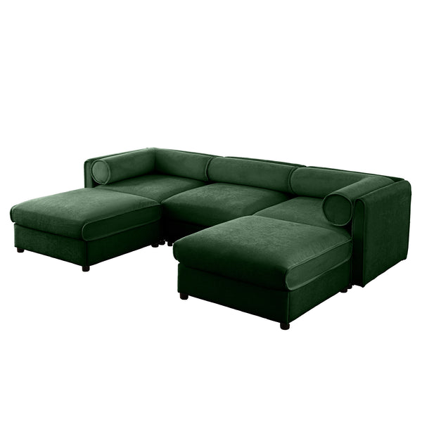 Opus 3-Seater Sofa with 2 Ottomans for Ultimate Flexibility | Luxnest