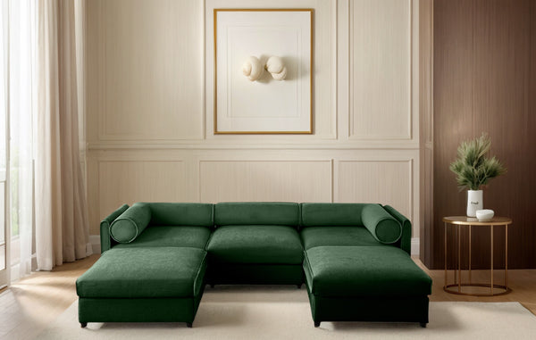 Opus 3-Seater Sofa with 2 Ottomans for Ultimate Flexibility | Luxnest
