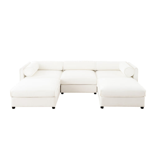 Opus 3-Seater Sofa with 2 Ottomans for Ultimate Flexibility | Luxnest