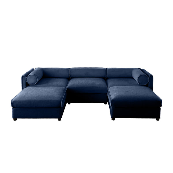 Opus 3-Seater Sofa with 2 Ottomans for Ultimate Flexibility | Luxnest