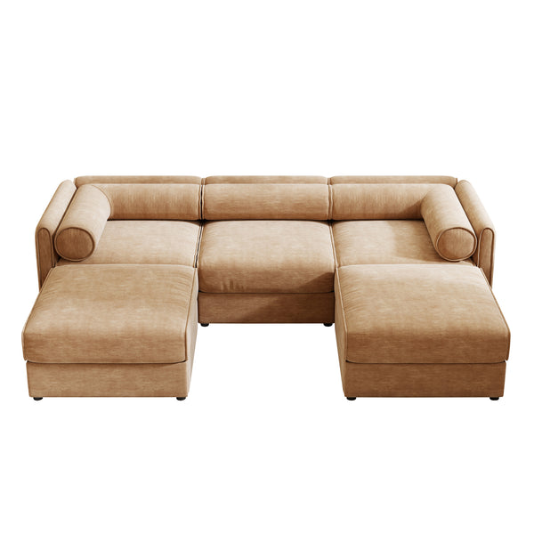 Opus 3-Seater Sofa with 2 Ottomans for Ultimate Flexibility | Luxnest