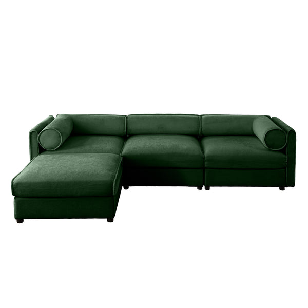 Opus 3-Seater Sofa with Movable Ottoman for Adaptability | Luxnest
