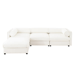 Opus 3-Seater Sofa with Movable Ottoman for Adaptability | Luxnest