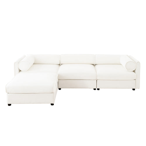 Opus 3-Seater Sofa with Movable Ottoman for Adaptability | Luxnest