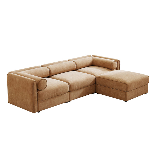 Opus 3-Seater Sofa with Movable Ottoman for Adaptability | Luxnest