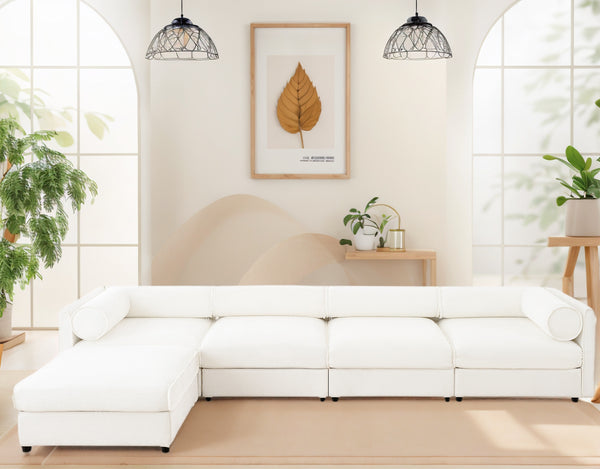 Opus 4-Seater Sofa with Single Ottoman for Added Flexibility | Luxnest