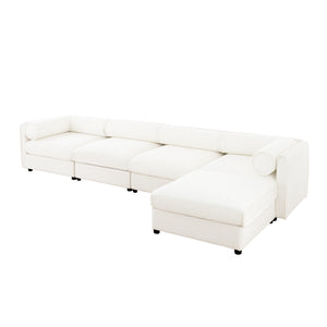 Opus 4-Seater Sofa with Single Ottoman for Added Flexibility | Luxnest