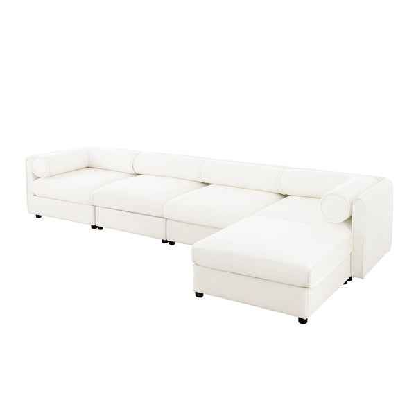 Opus 4-Seater Sofa with Single Ottoman for Added Flexibility | Luxnest