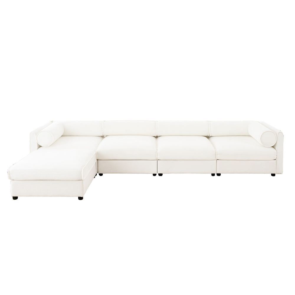 Opus 4-Seater Sofa with Single Ottoman for Added Flexibility | Luxnest