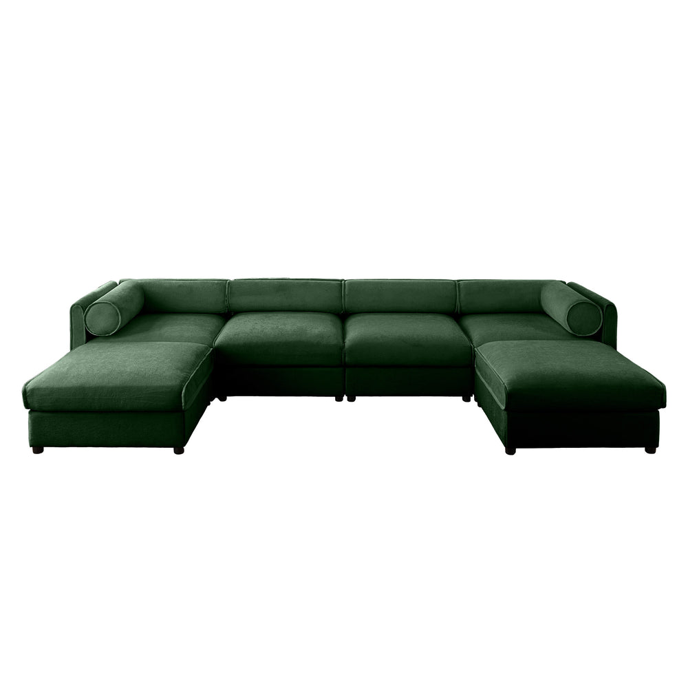 Opus 4-Seater Sofa with Two Ottomans for Ultimate Versatility | Luxnest