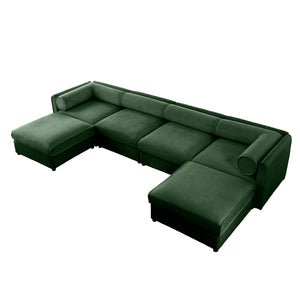 Opus 4-Seater Sofa with Two Ottomans for Ultimate Versatility | Luxnest