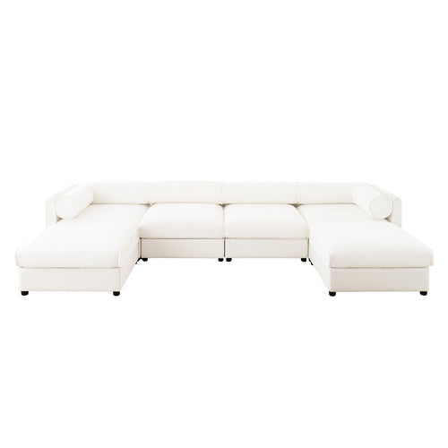 Opus 4-Seater Sofa with Two Ottomans for Ultimate Versatility | Luxnest