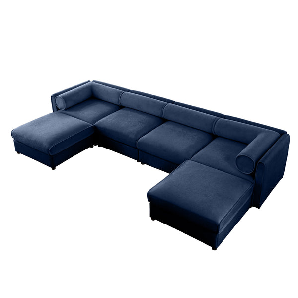 Opus 4-Seater Sofa with Two Ottomans for Ultimate Versatility | Luxnest