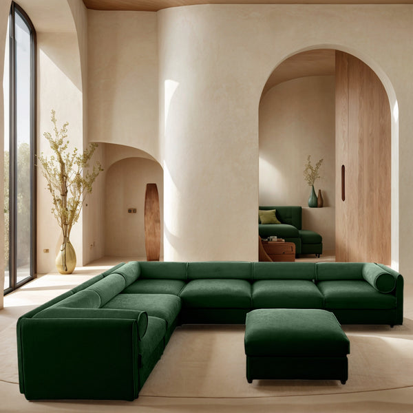 Opus 6-Seater U-Shape Corner Sofa with Ottoman, Endless Flexibility | Luxnest