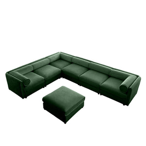 Opus 6-Seater U-Shape Corner Sofa with Ottoman, Endless Flexibility | Luxnest